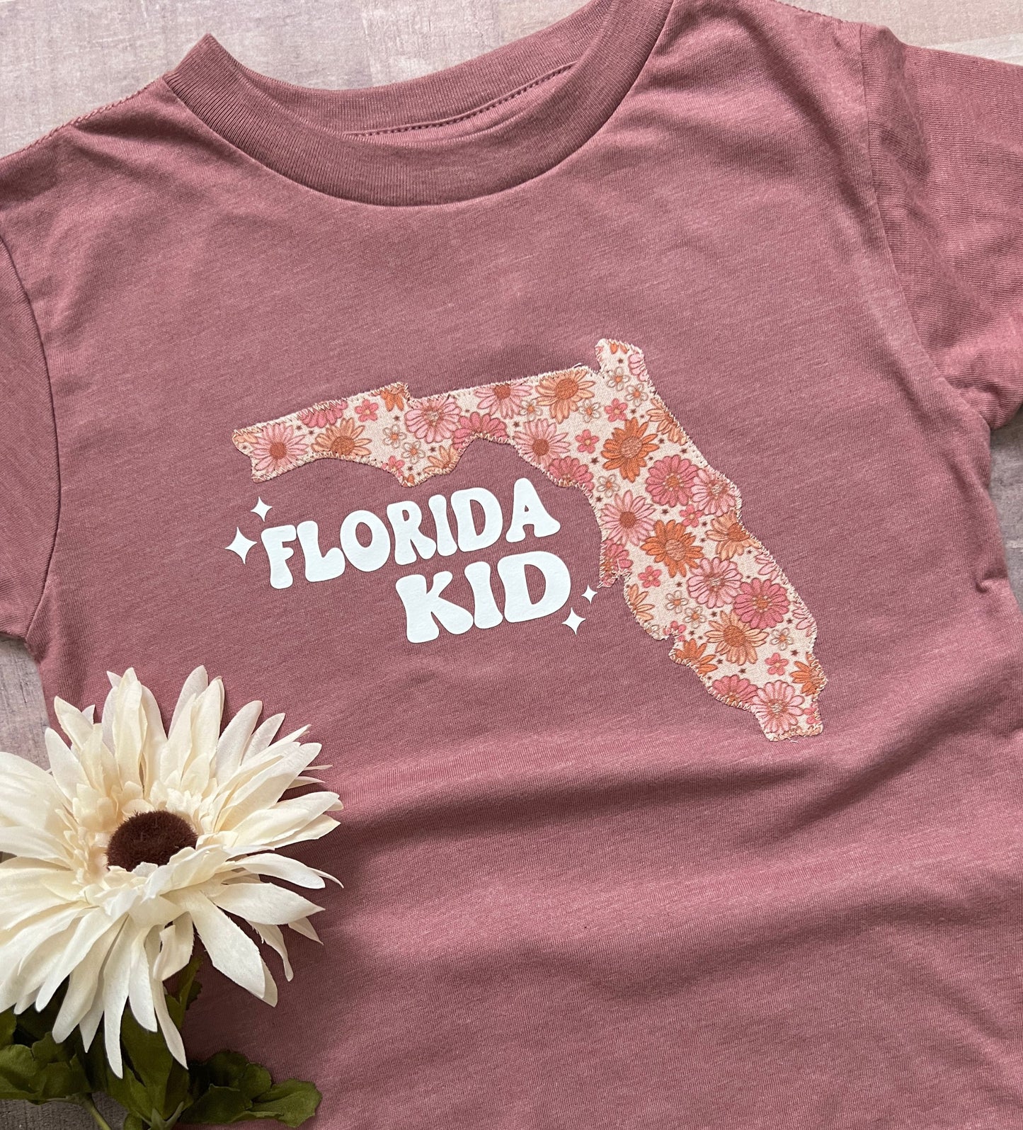 Girl's 'Florida Kid'  floral tee