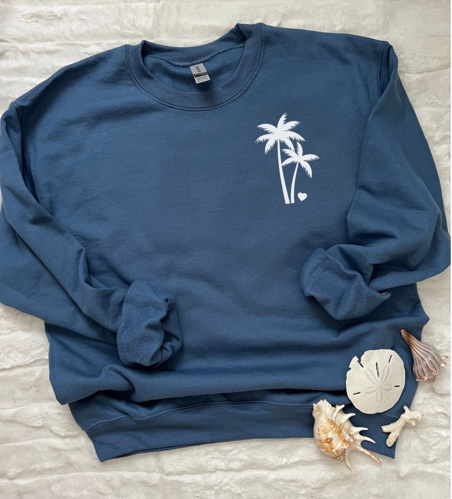 Palm tree crewneck sweatshirt