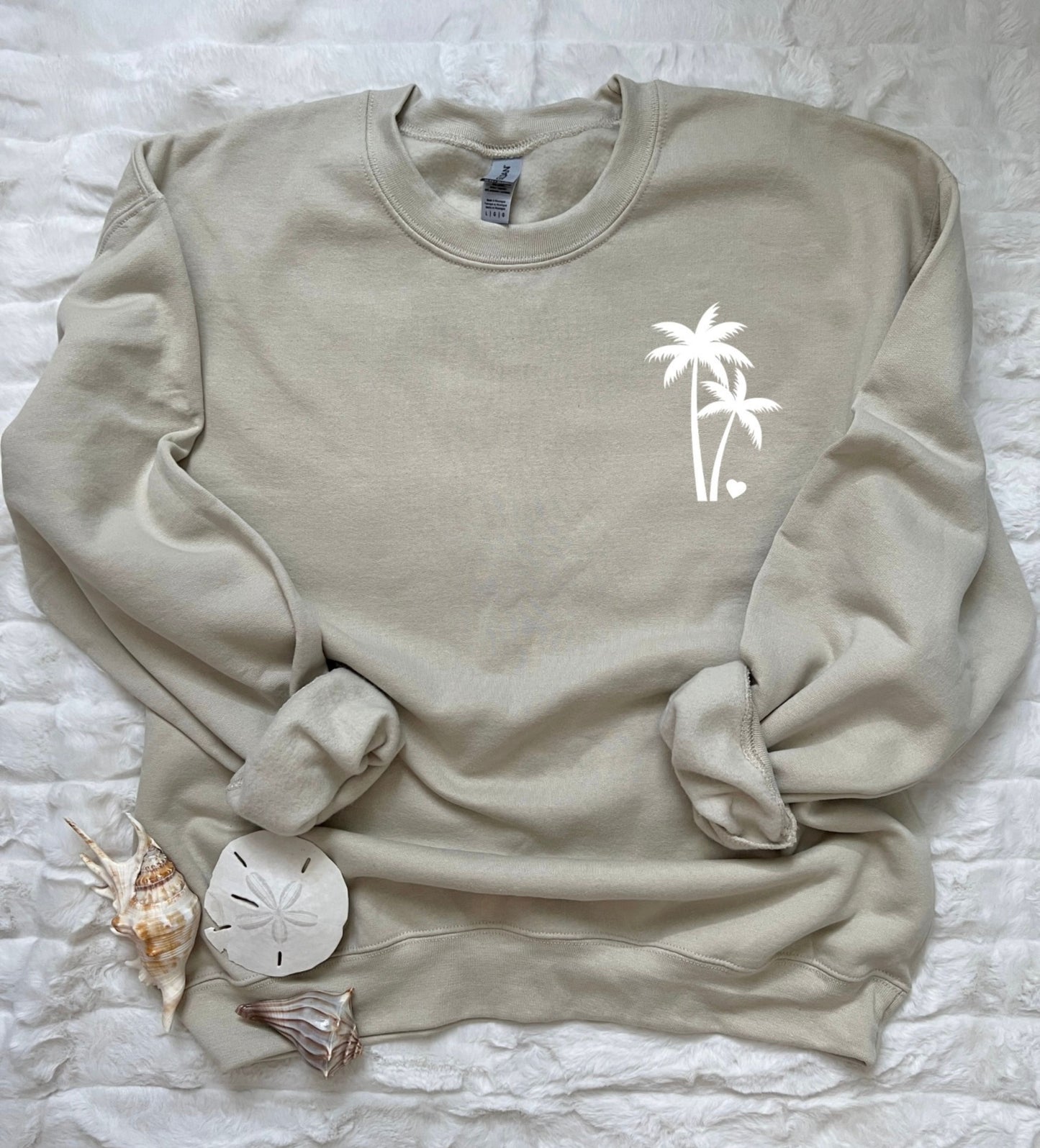 Palm tree crewneck sweatshirt