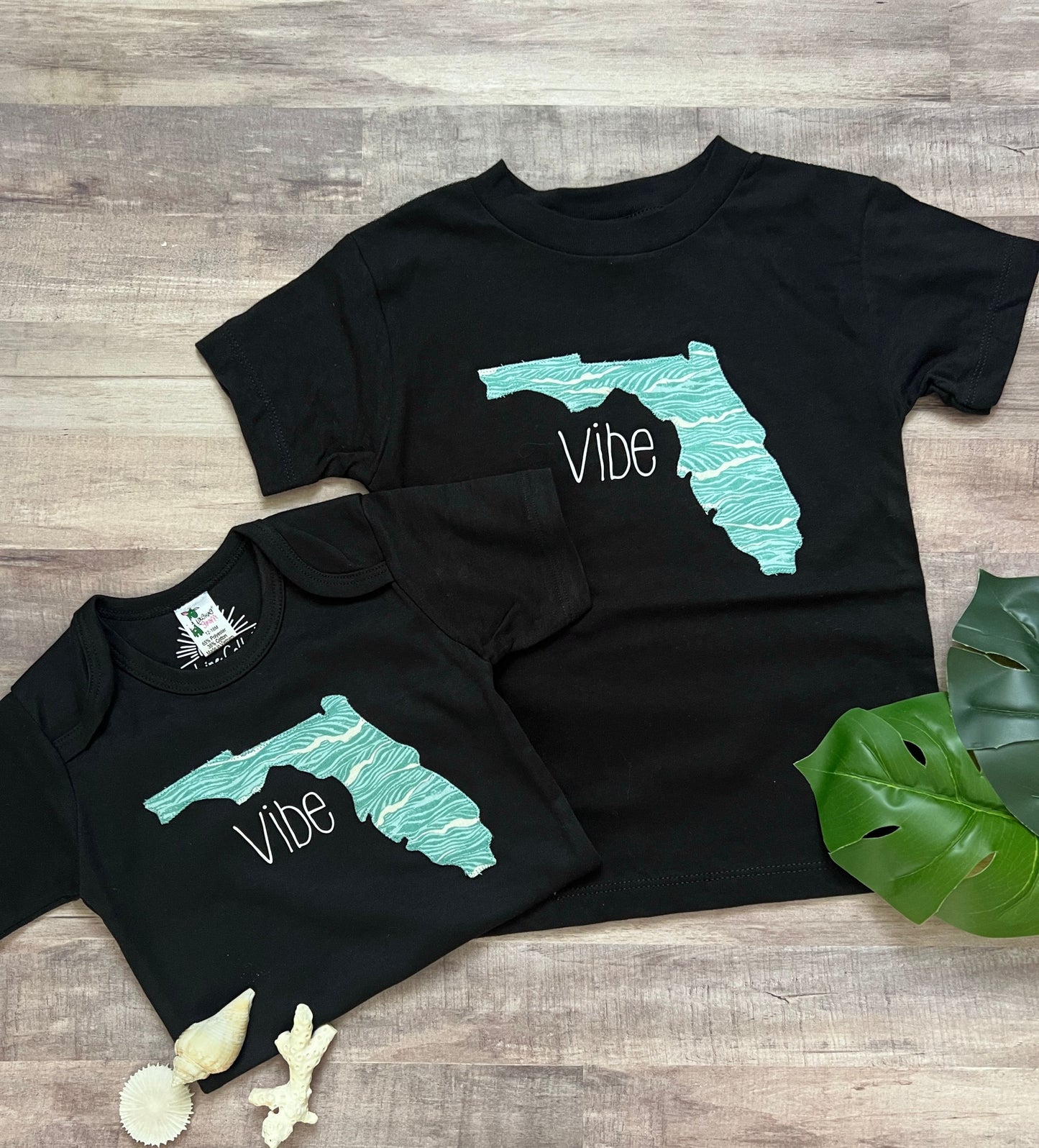 Florida 'vibe' boys tee, wave print Florida t-shirt