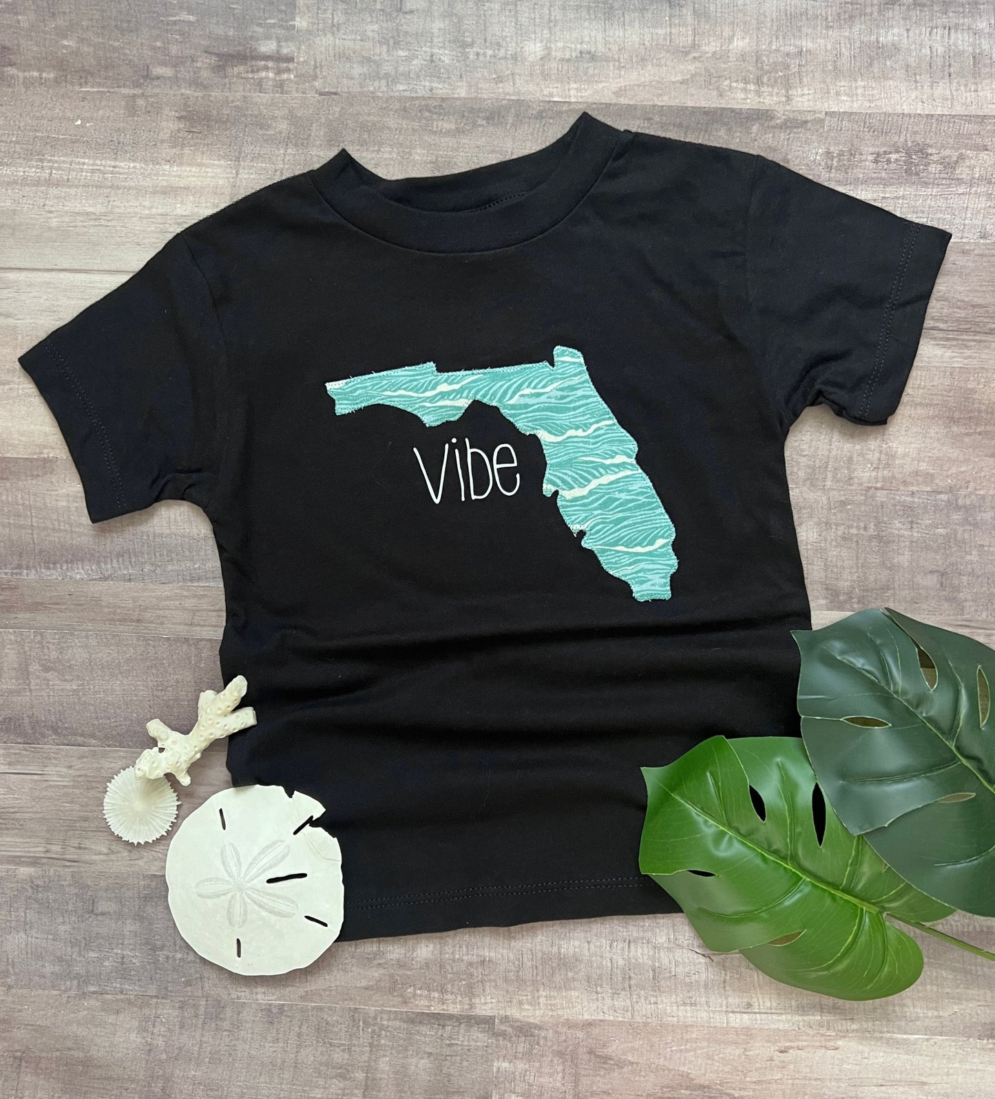 Florida 'vibe' boys tee, wave print Florida t-shirt