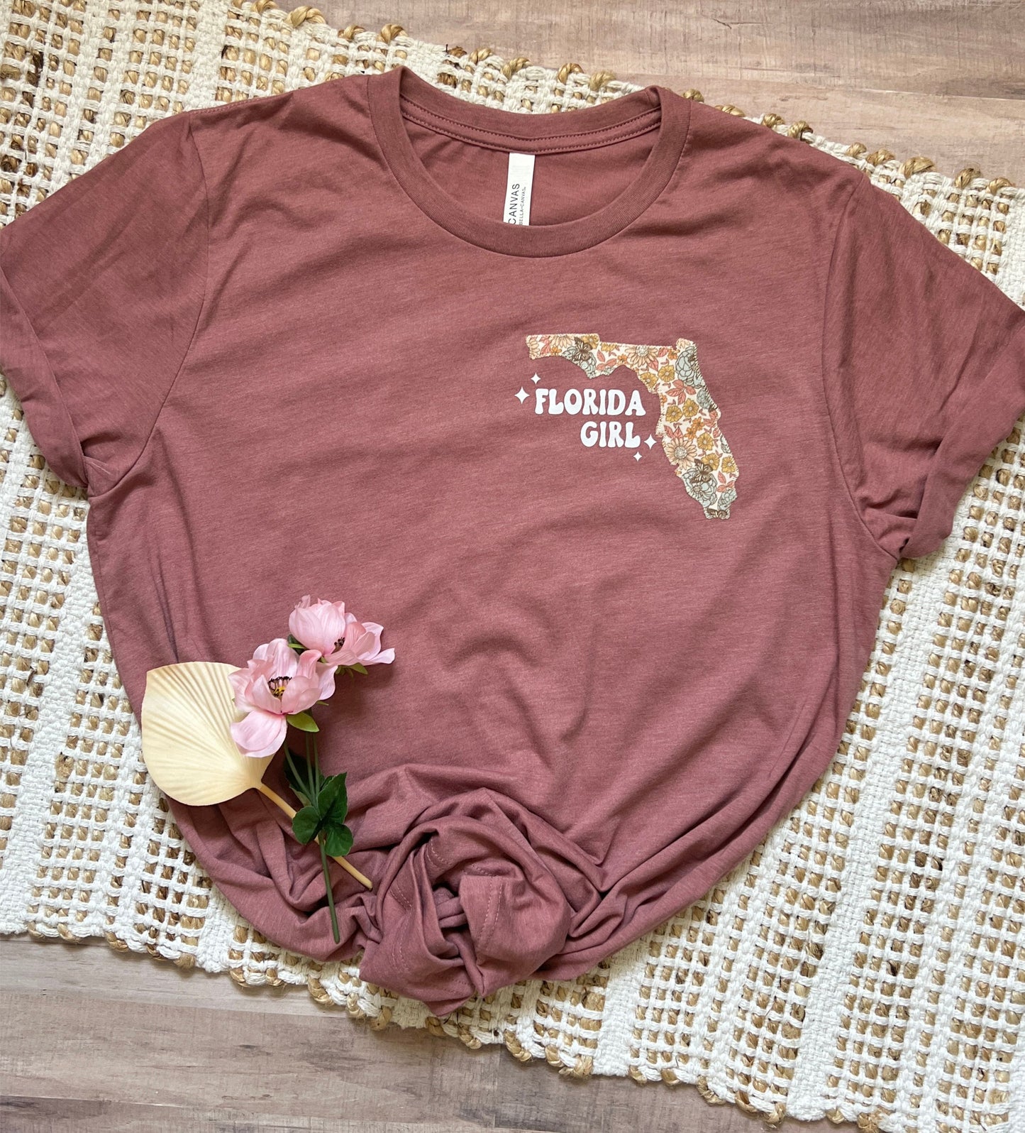 Florida Girl floral t-shirt for women