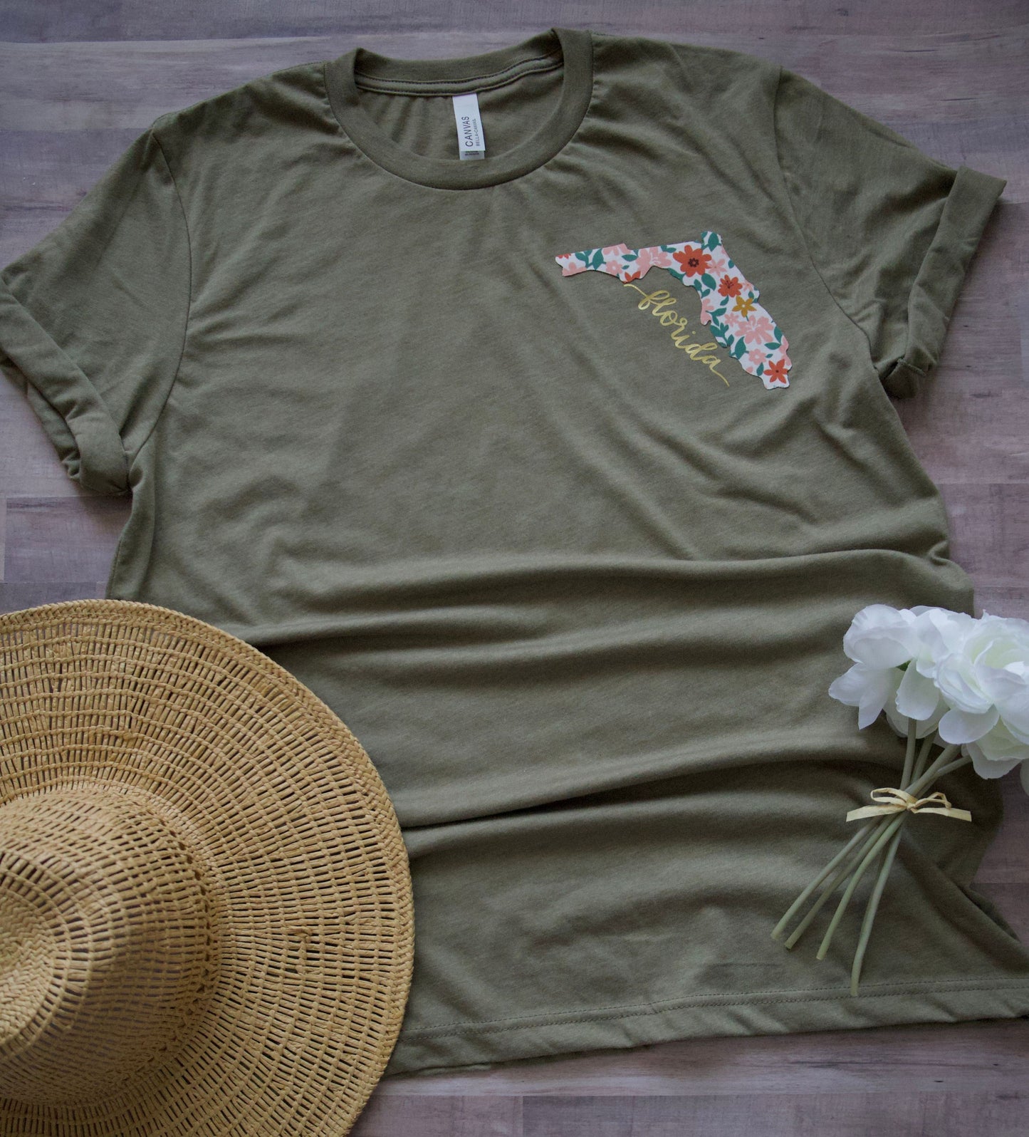 Florida floral t-shirt for women