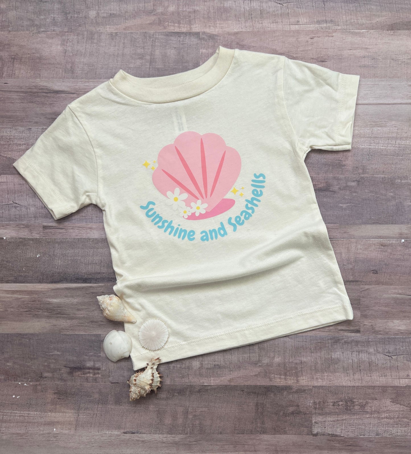 Girl's 'Sunshine and Seashells' t-shirt