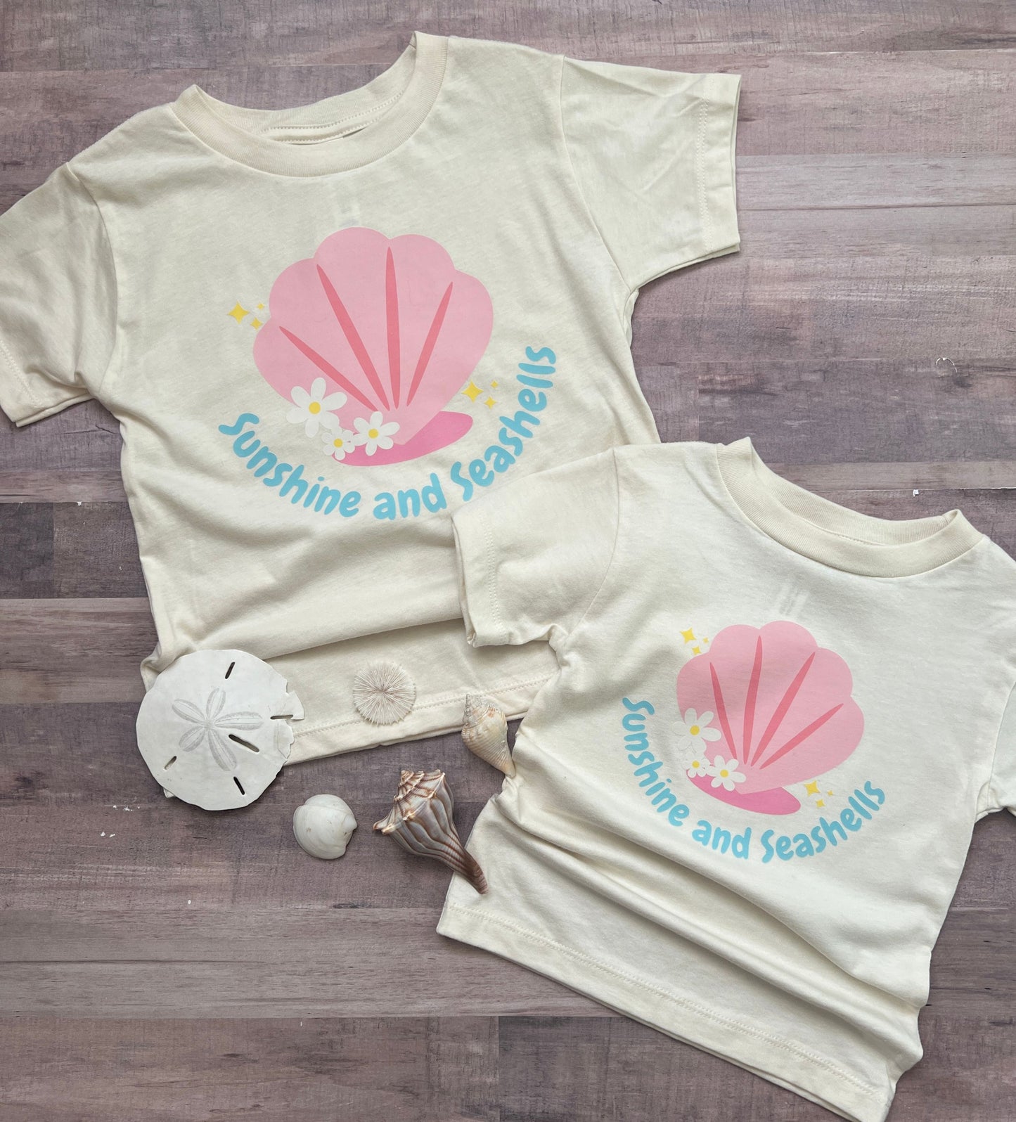 Girl's 'Sunshine and Seashells' t-shirt