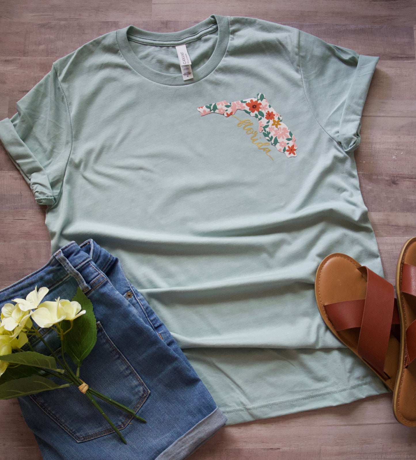 Florida floral t-shirt for women