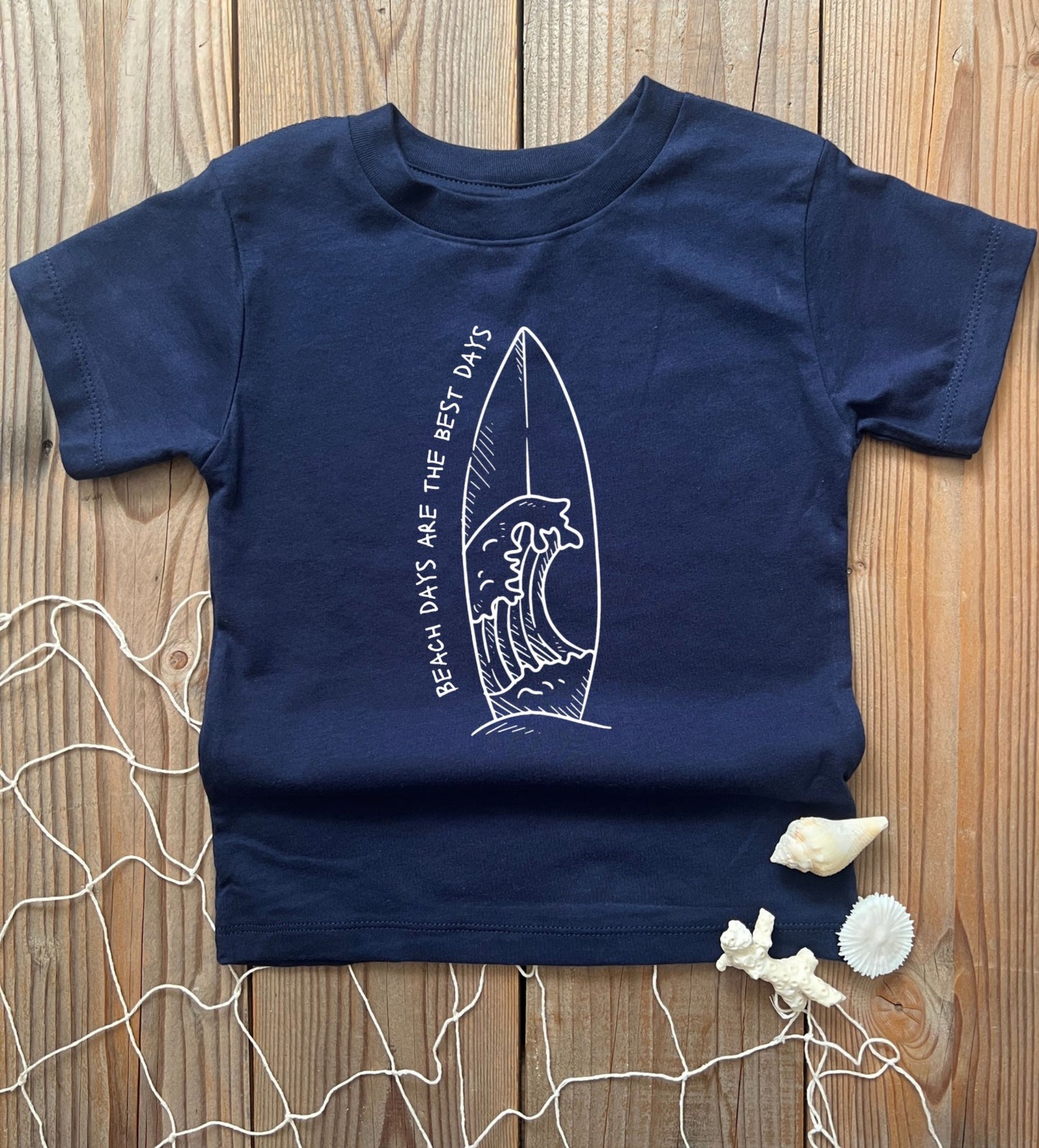 Surfboard boy's beach shirt