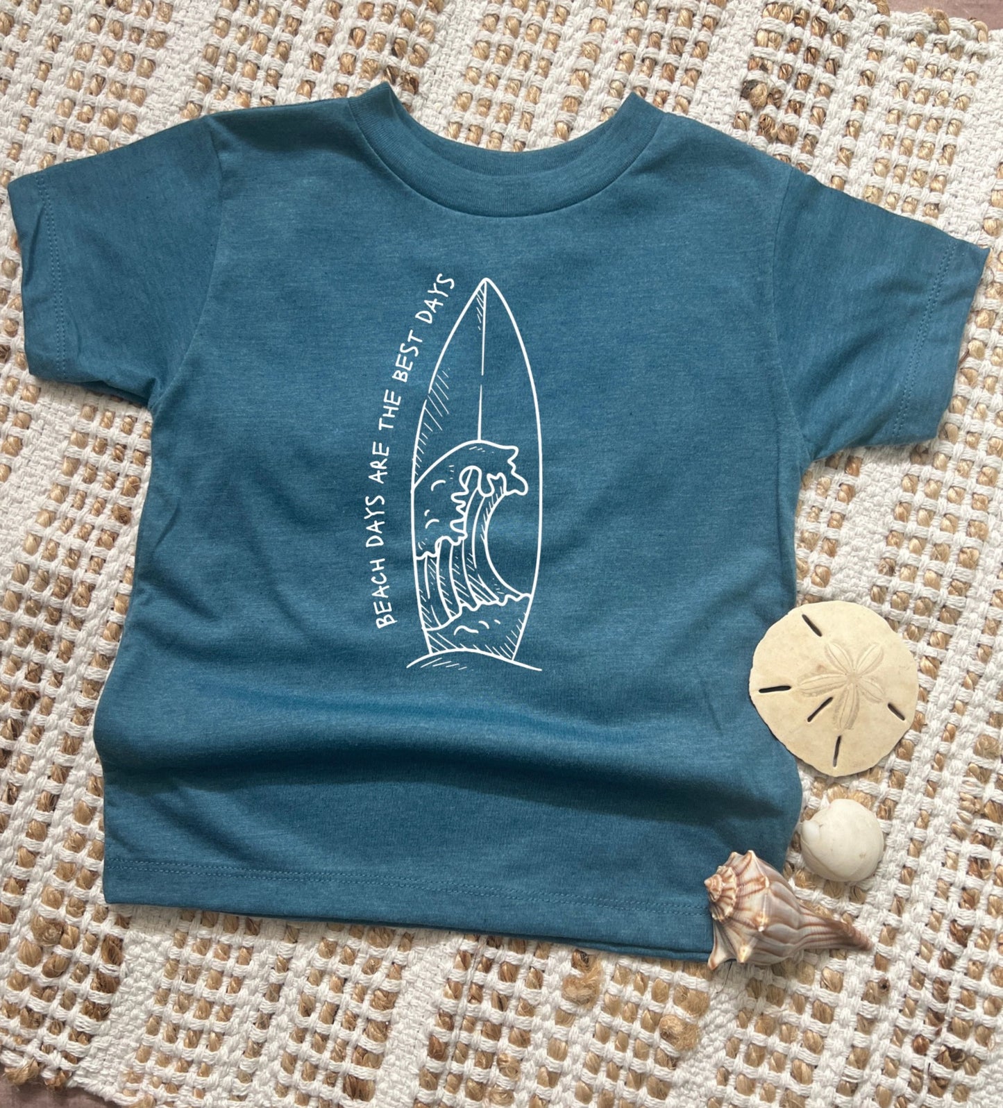 Surfboard boy's beach shirt