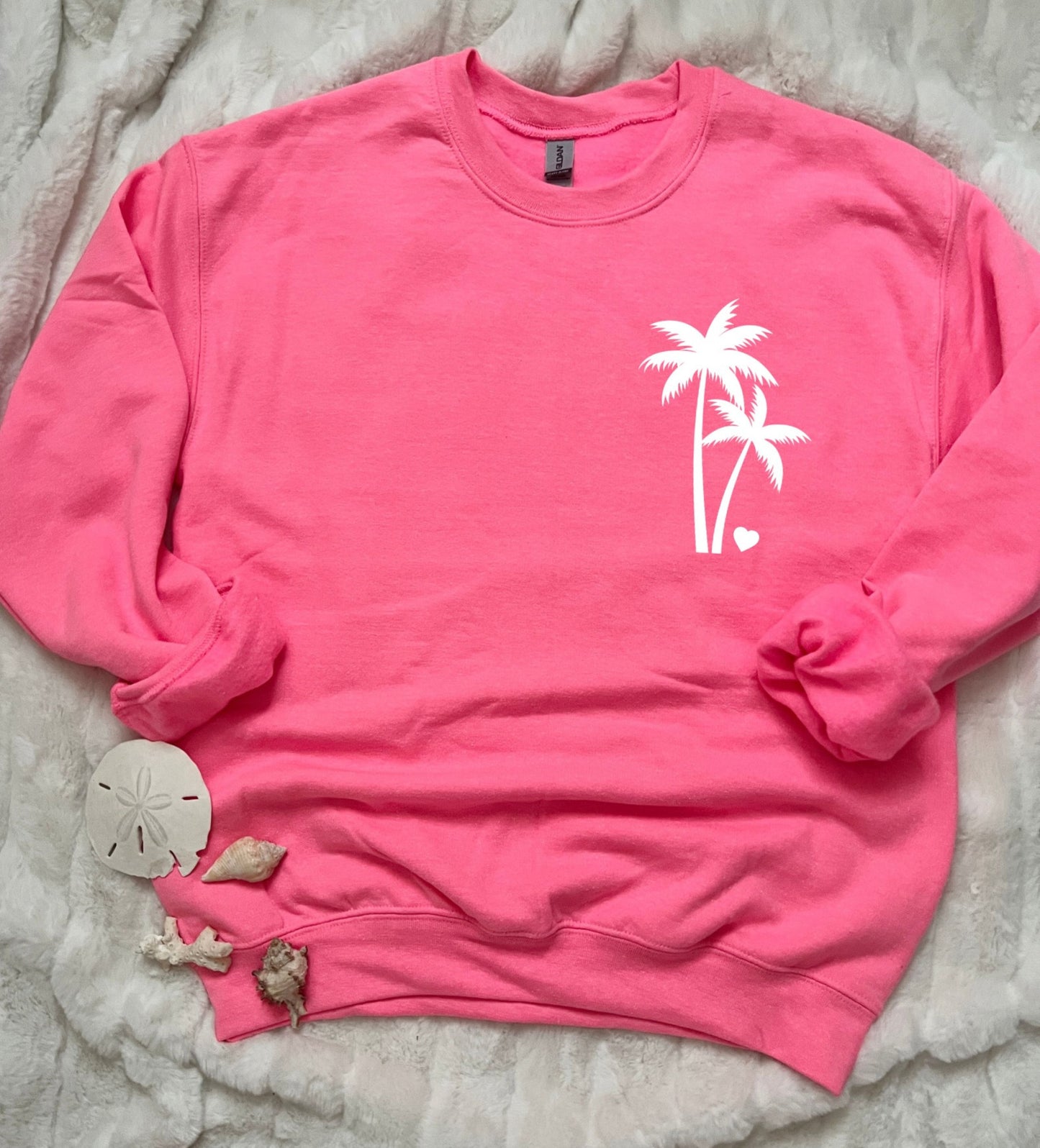 Palm tree crewneck sweatshirt