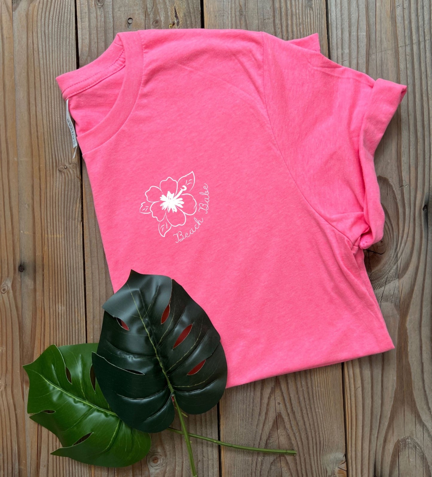 Beach Babe flower t-shirt