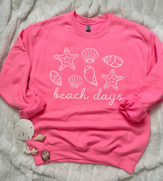 Beach Days crewneck sweatshirt