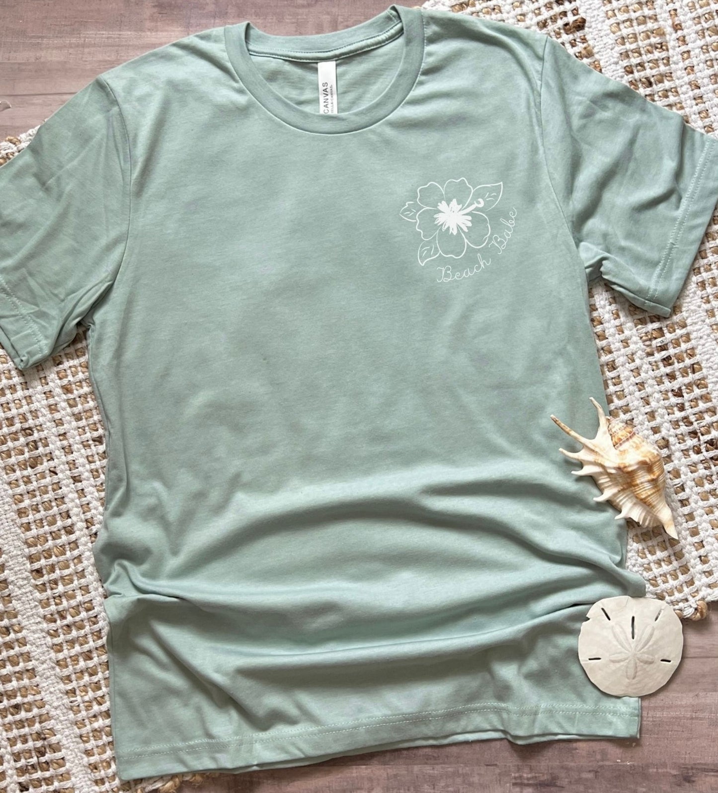 Beach Babe flower t-shirt