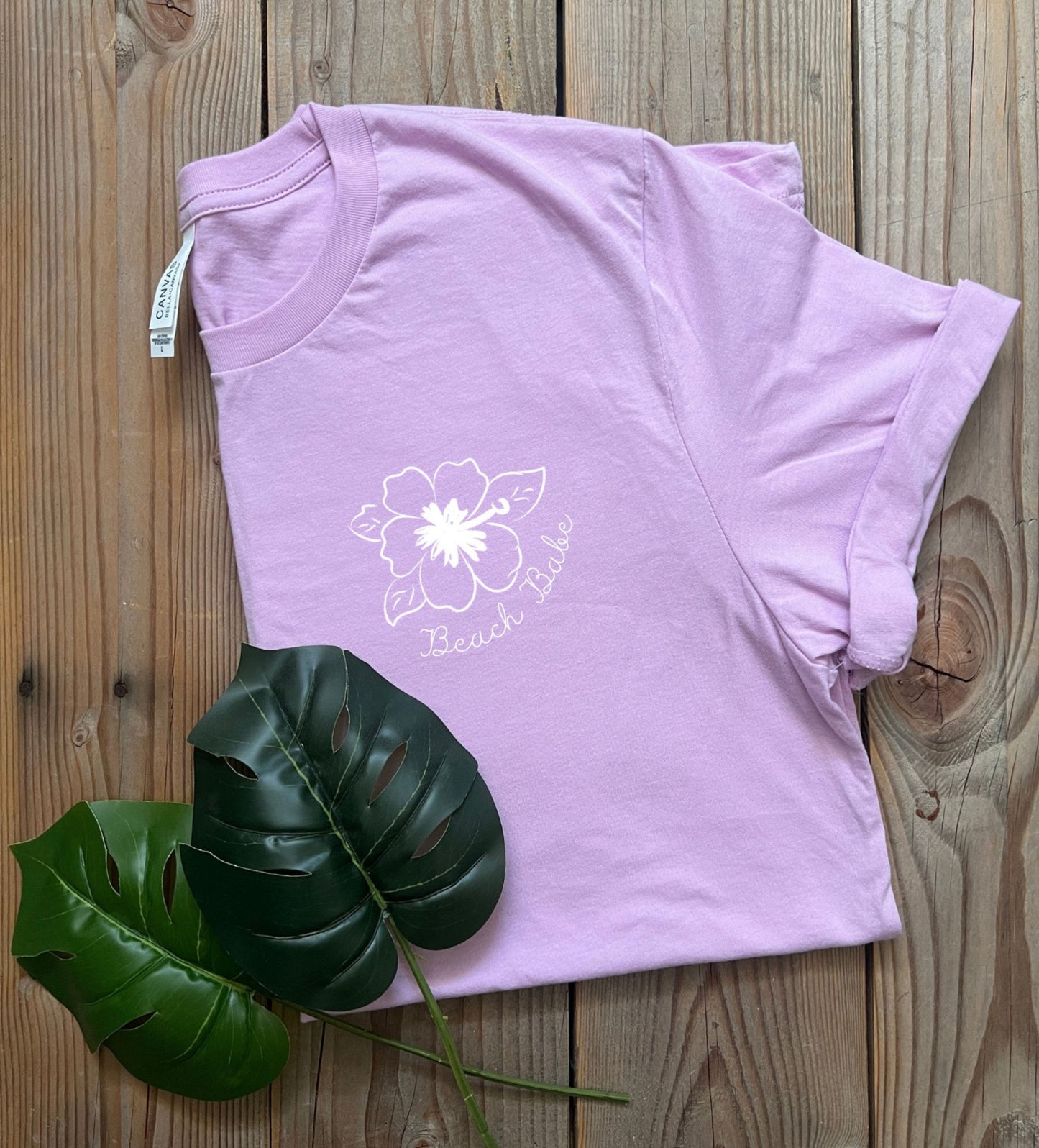 Beach Babe flower t-shirt