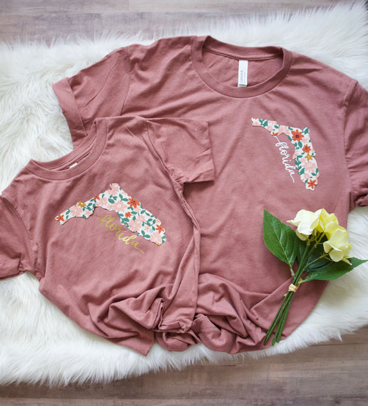 Florida floral t-shirt for women