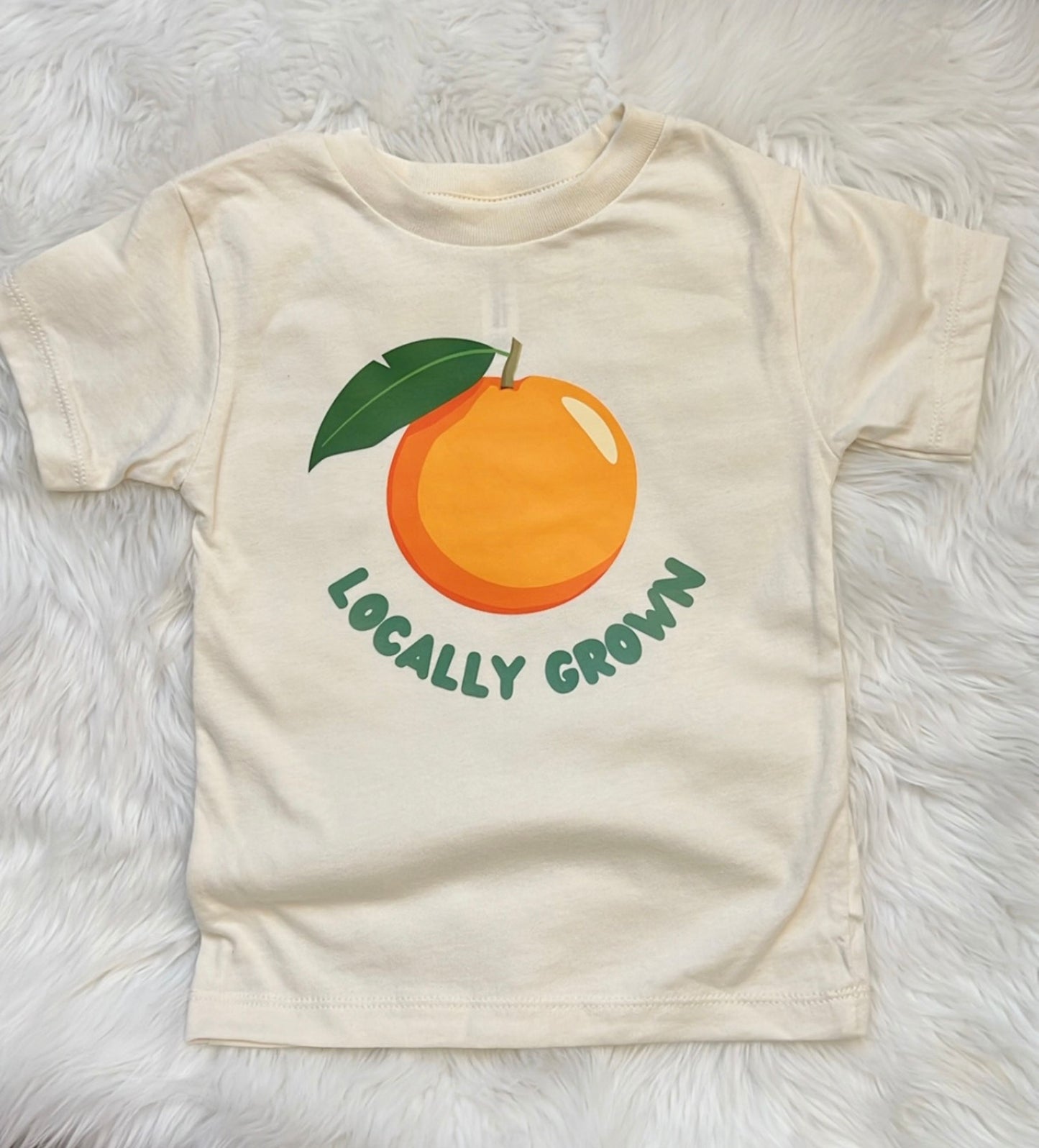 Kid's 'locally grown' orange t-shirt