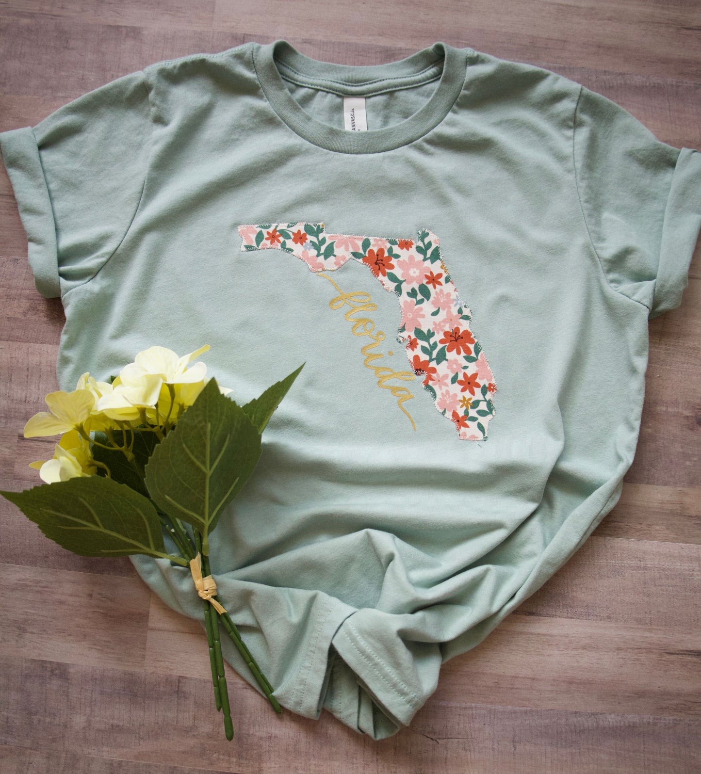 Florida floral tee for toddlers/girls