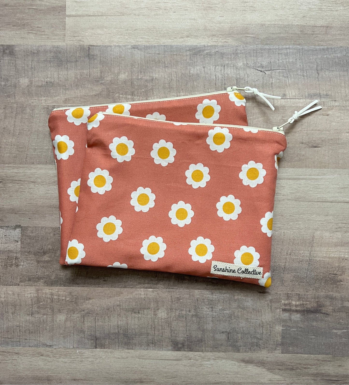 Waterproof lined zipper bag- choose your print