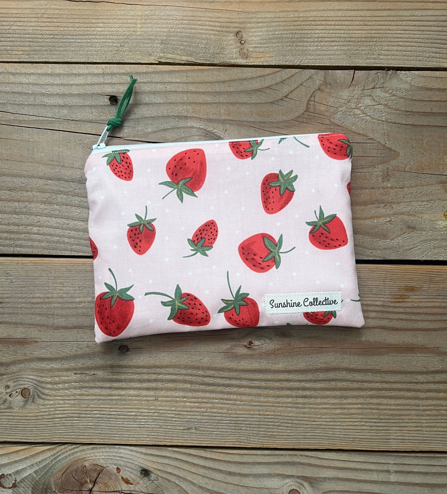 Waterproof lined zipper bag- choose your print