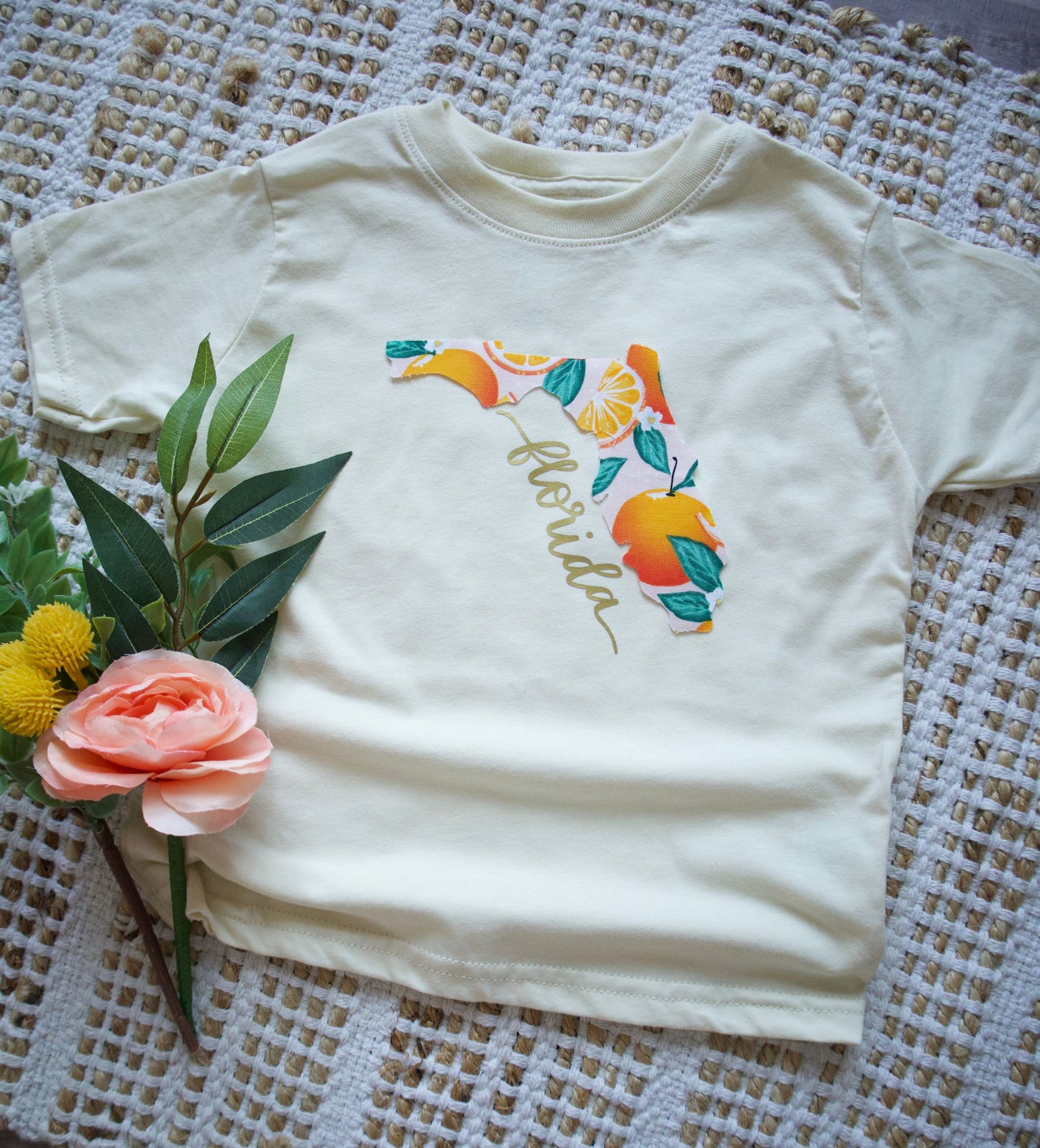 Florida orange blossom tee for toddler/girls