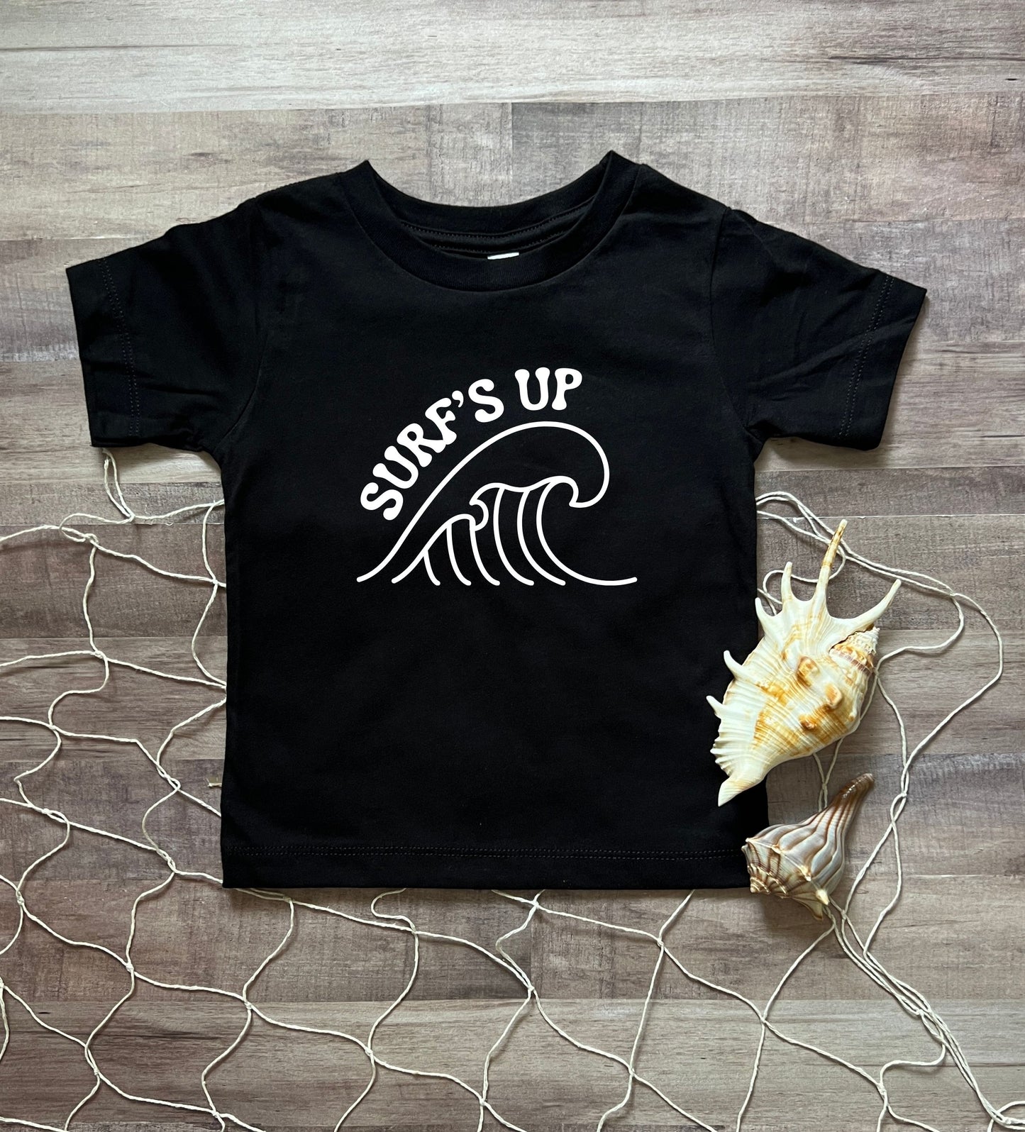 Surf's up, boy's beach shirt