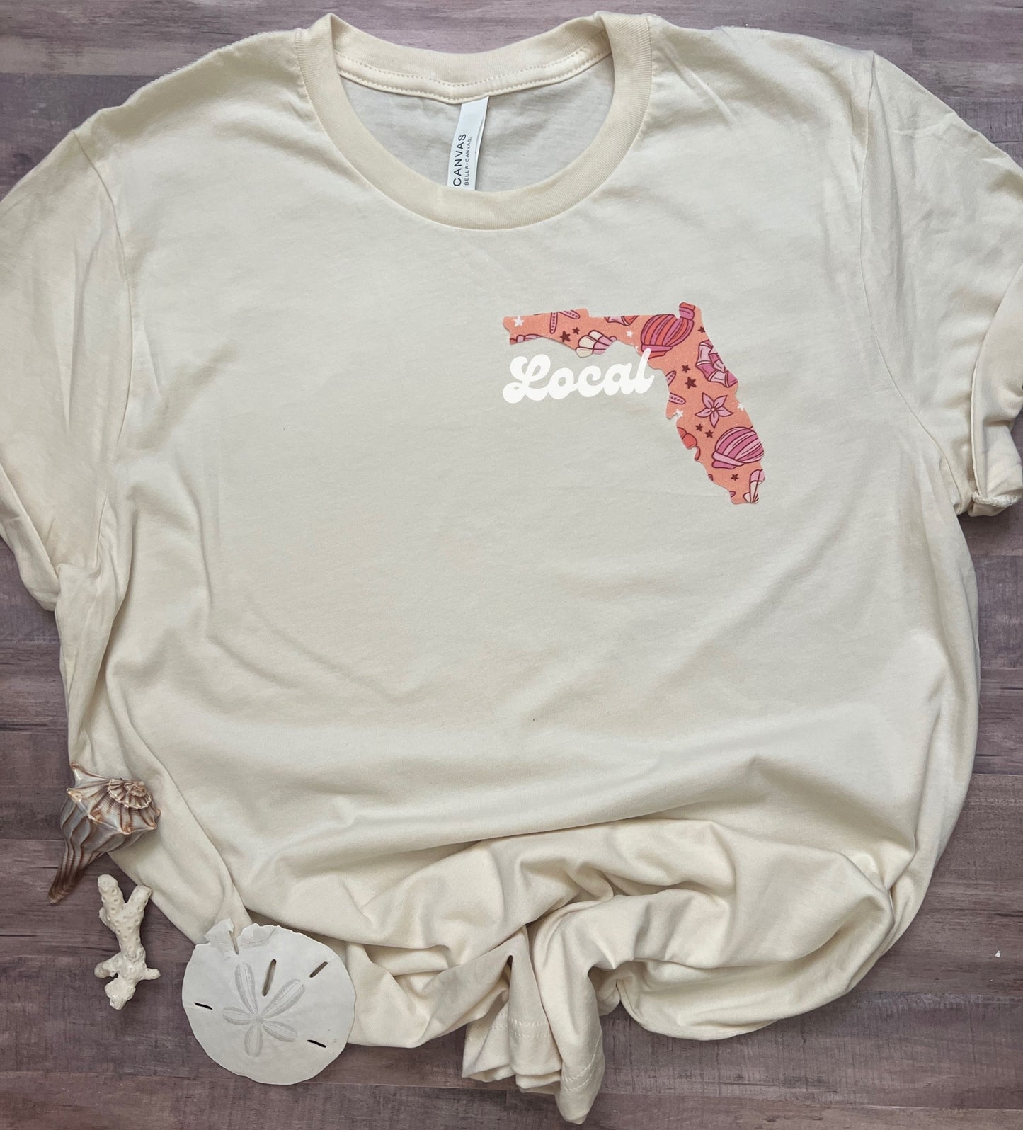 Florida seashell 'Local' t-shirt for women