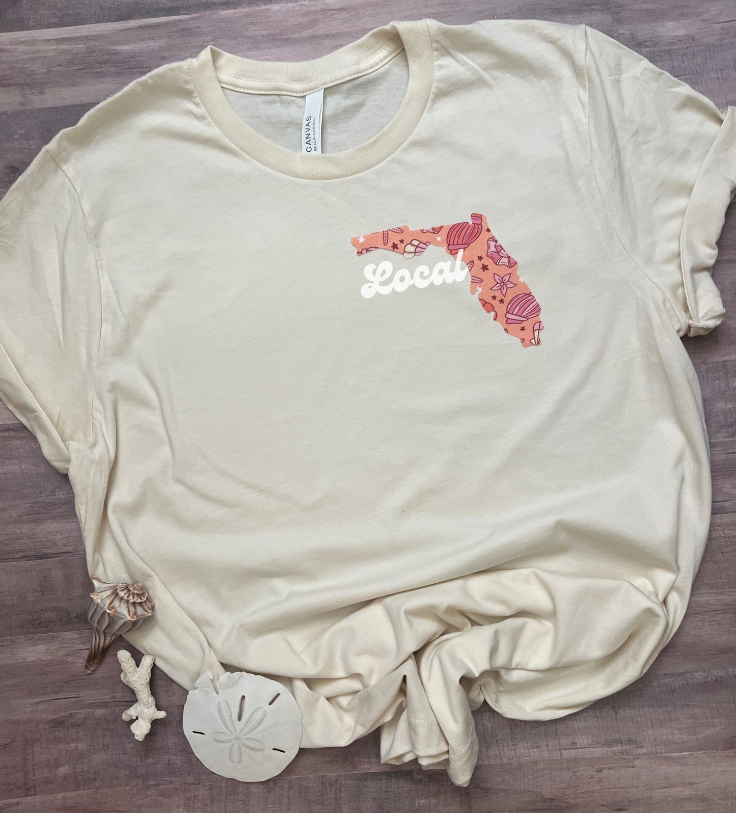 Florida seashell 'Local' t-shirt for women