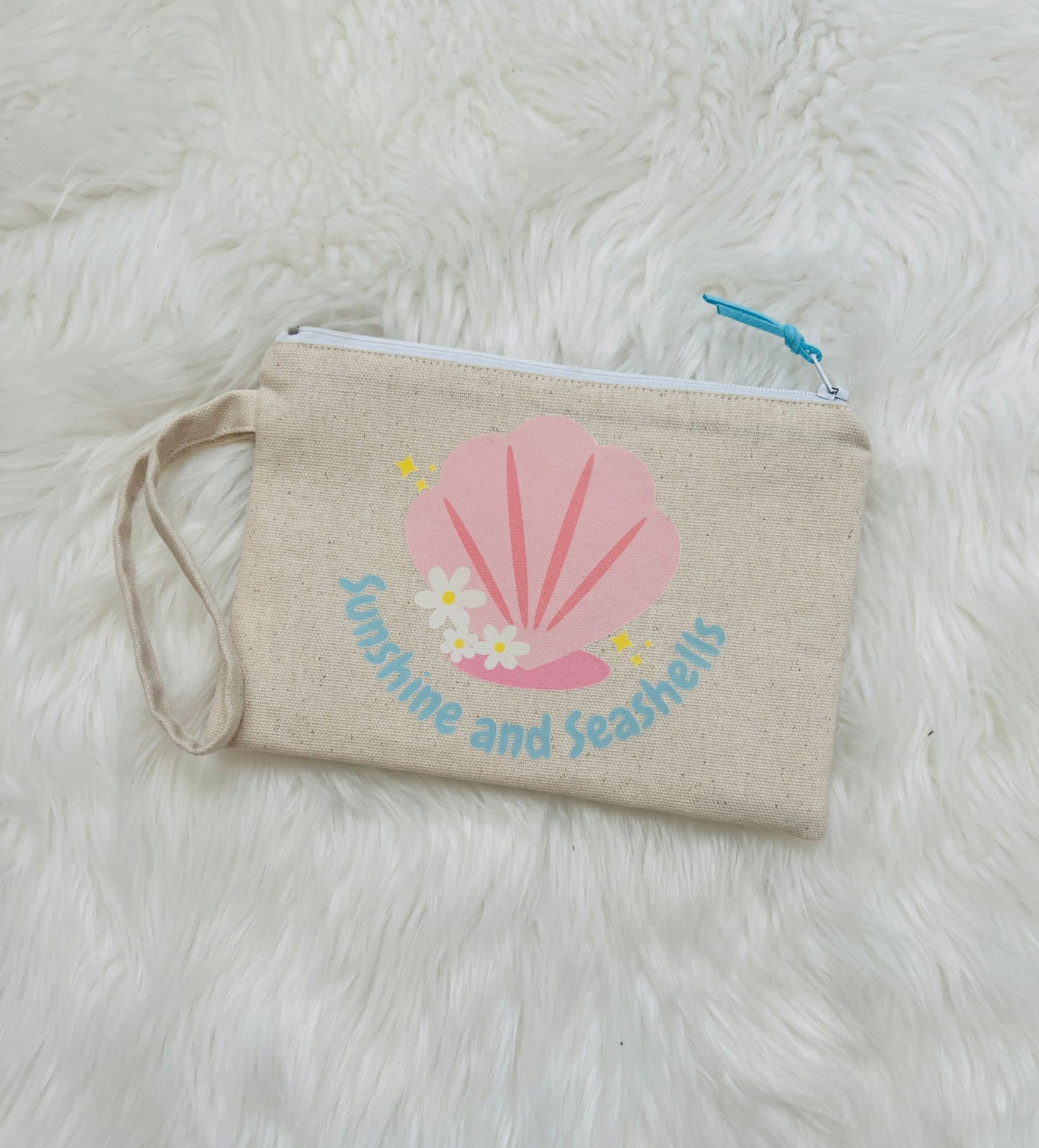 Sunshine and Seashells wristlet