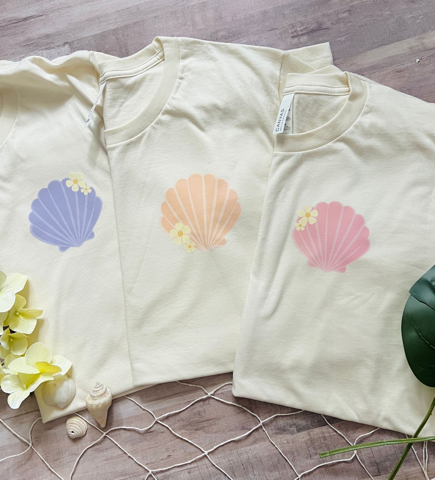 Cute matching seashell shirt