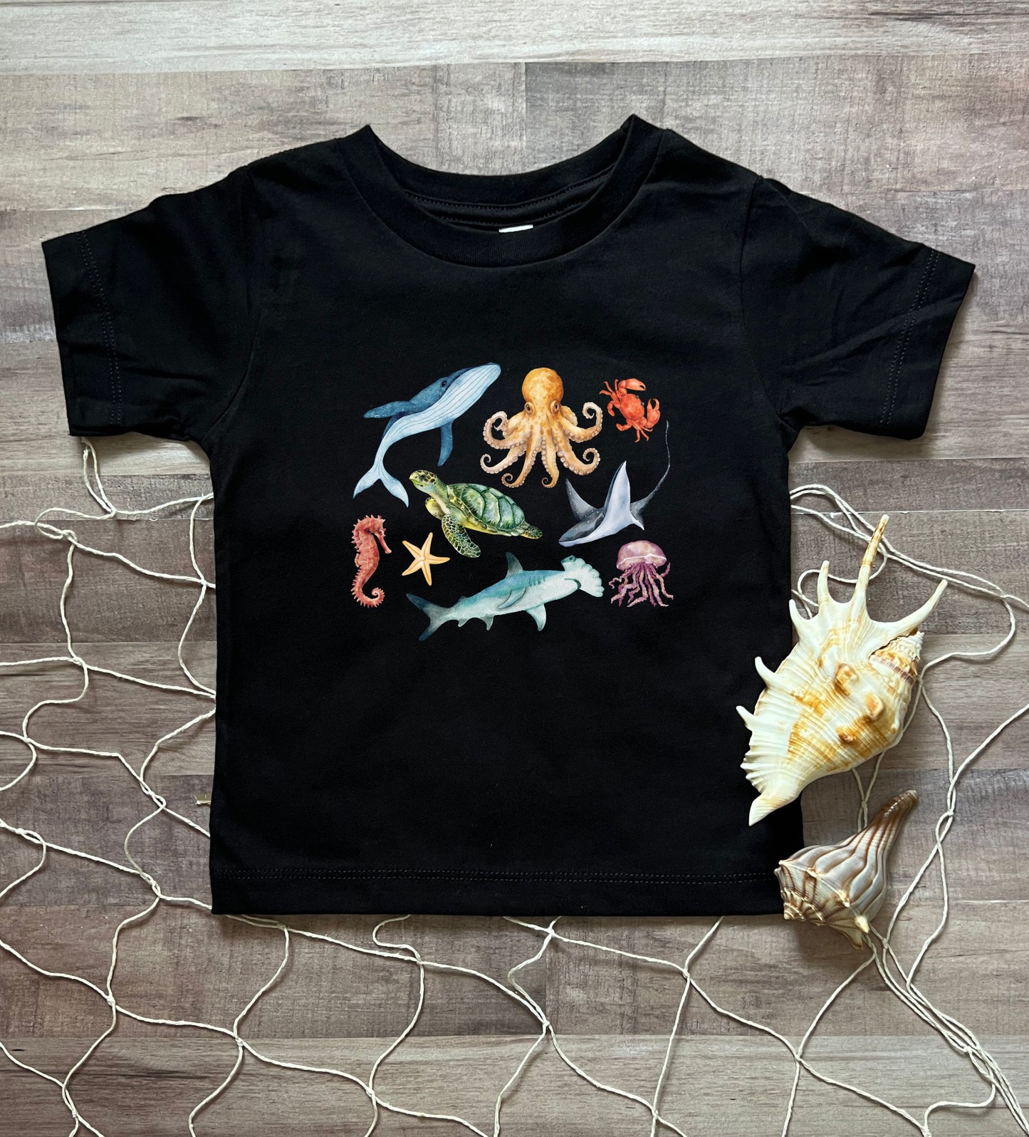 Sea animals kid's tee