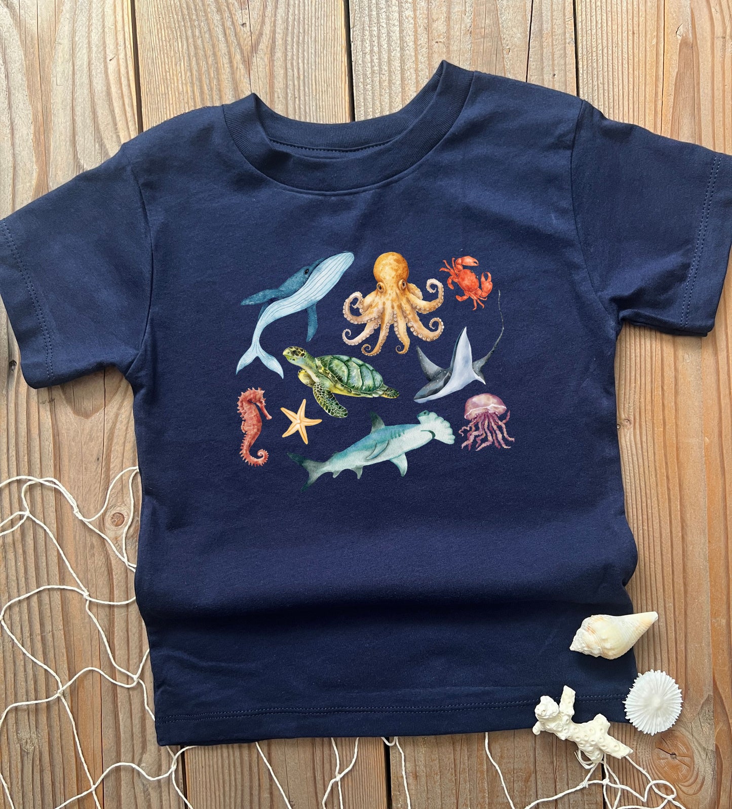 Sea animals kid's tee