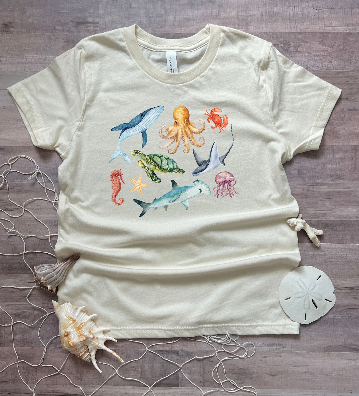 Sea animals kid's tee