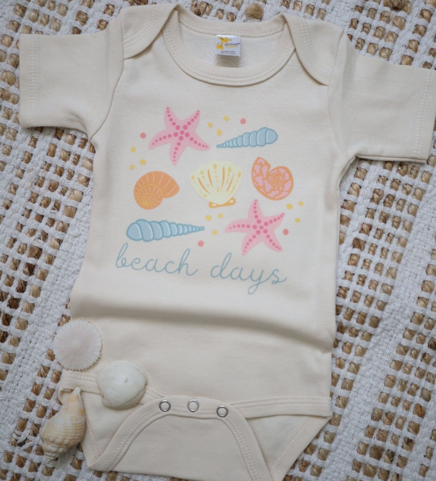 'Beach Days' baby girl bodysuit