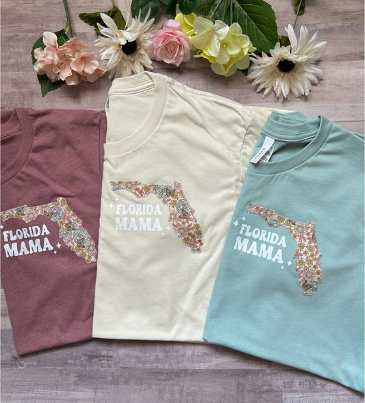 Florida Mama floral t-shirt