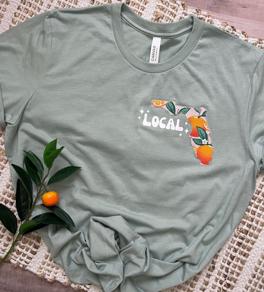 Orange blossom Florida 'Local' t-shirt for women