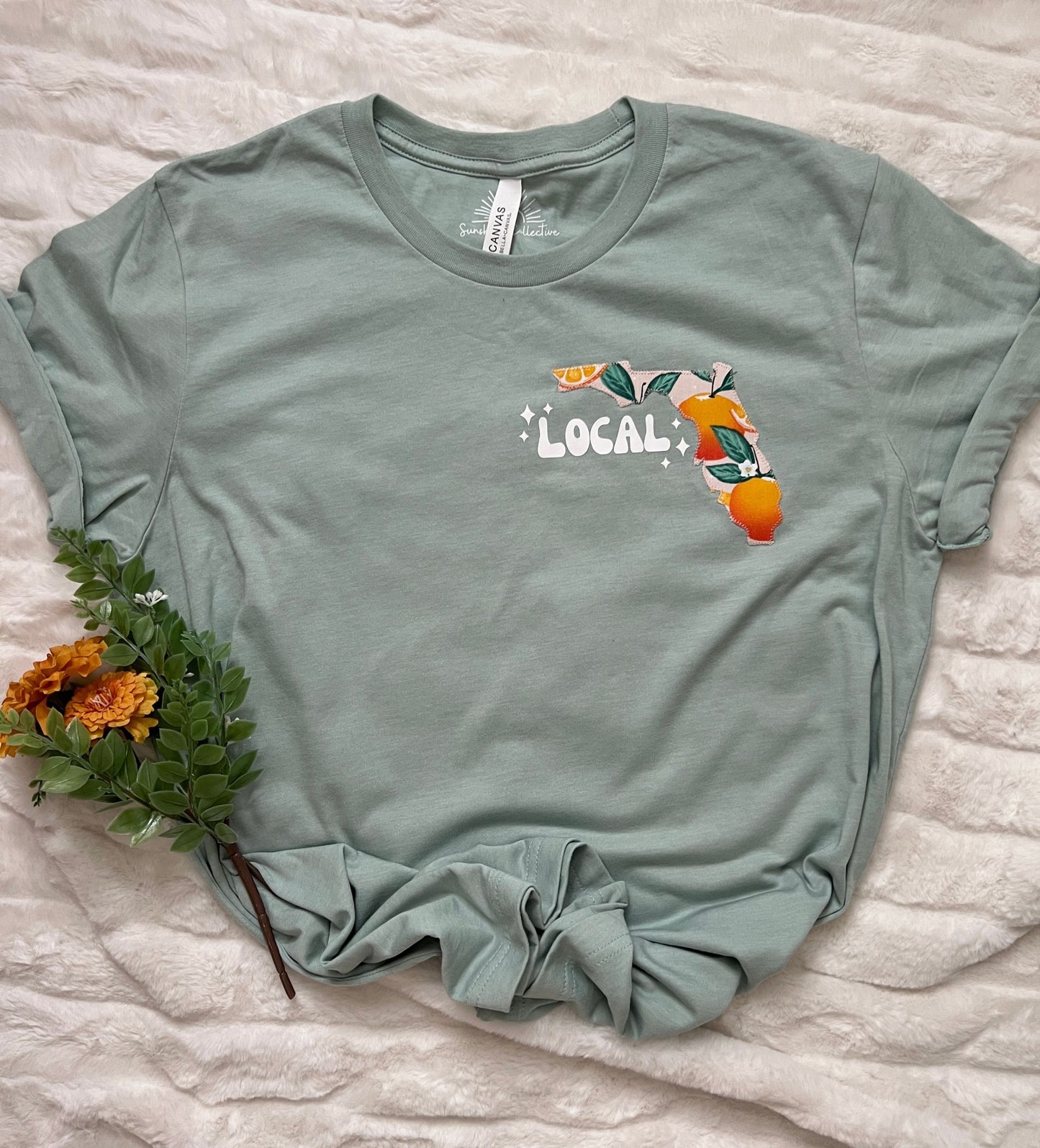 Orange blossom Florida 'Local' t-shirt for women