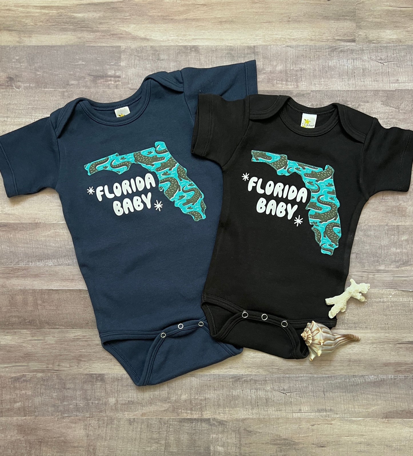 'Florida Baby' alligator baby boy bodysuit