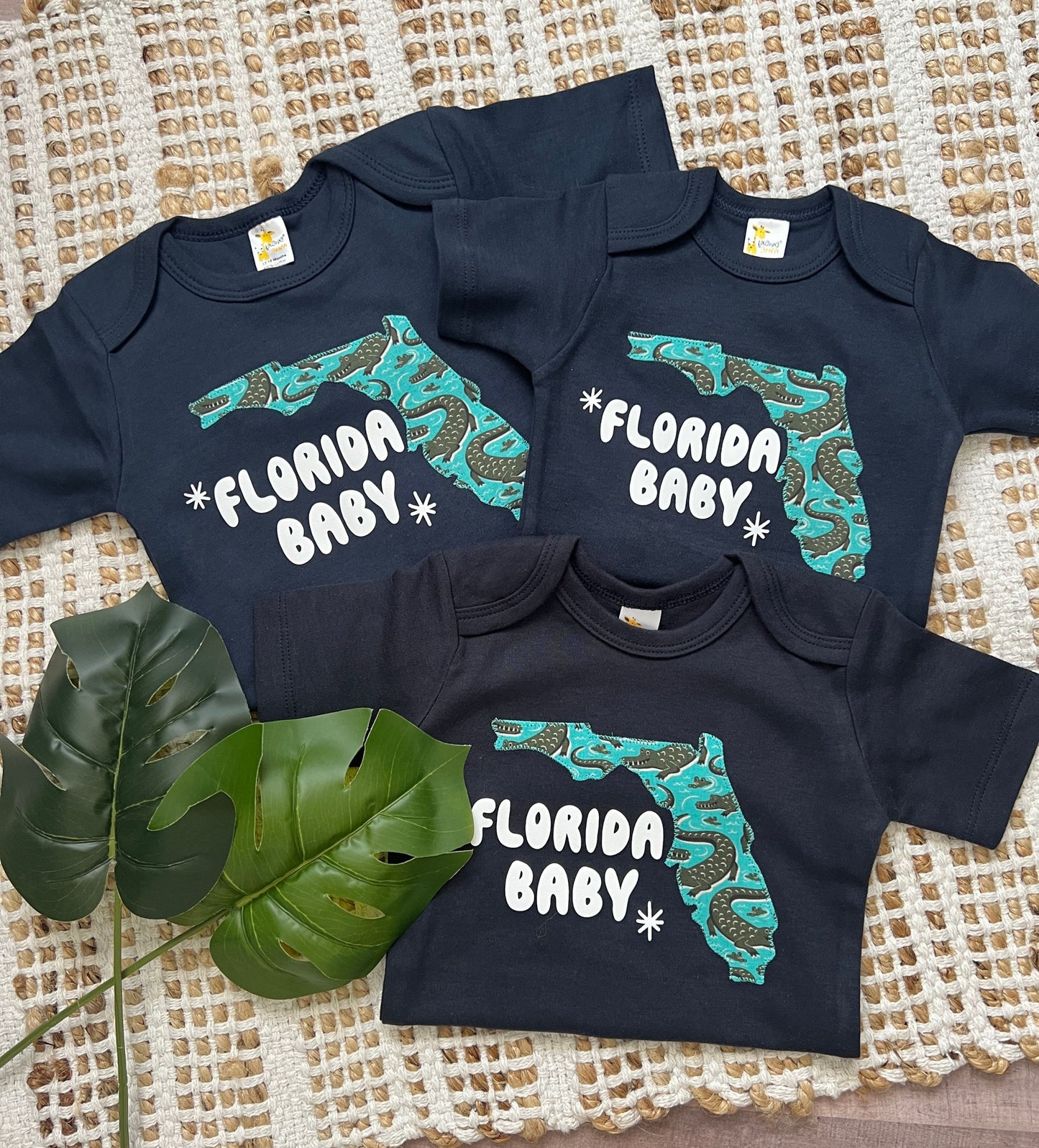 'Florida Baby' alligator baby boy bodysuit