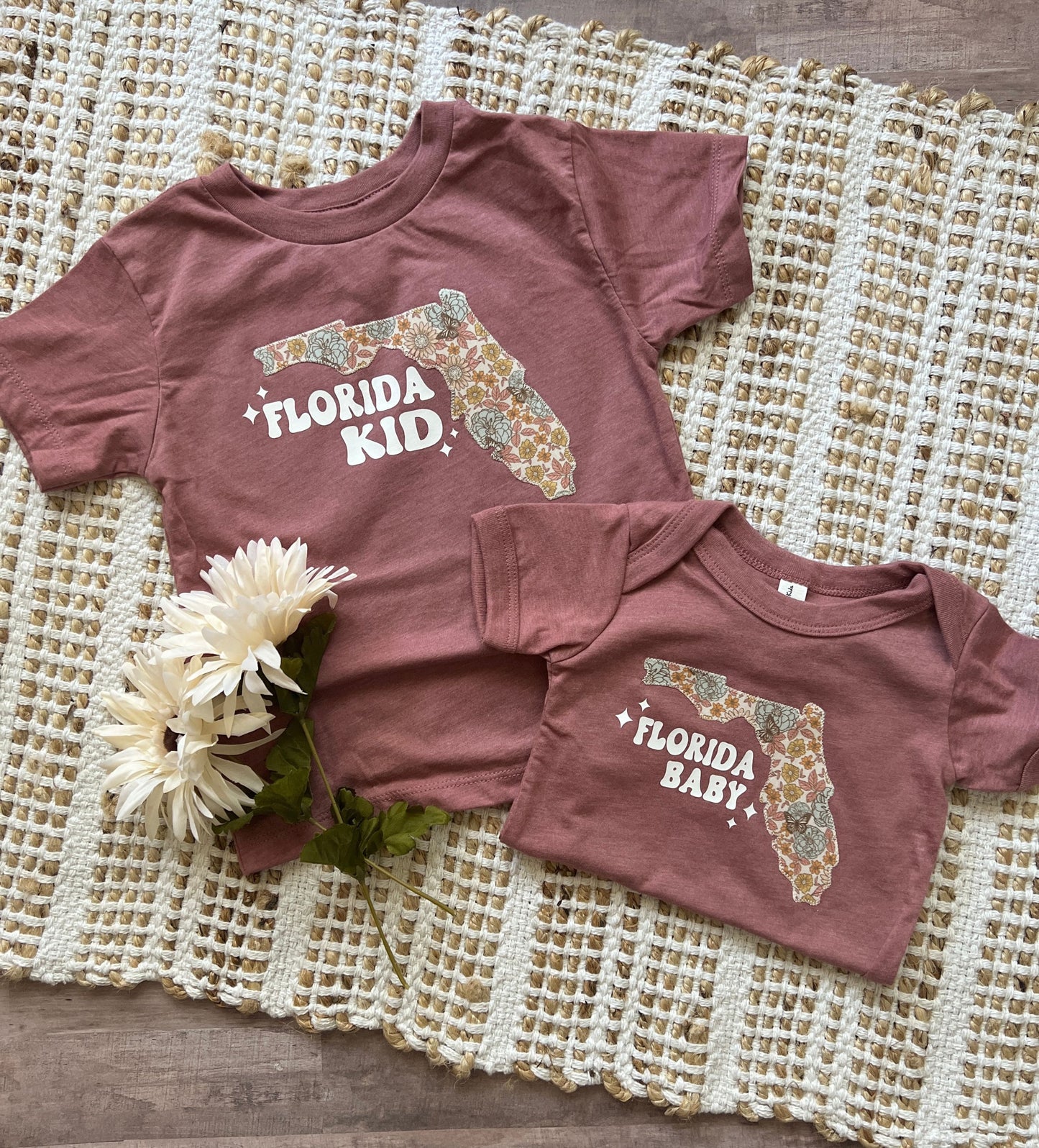 Girl's 'Florida Kid'  floral tee