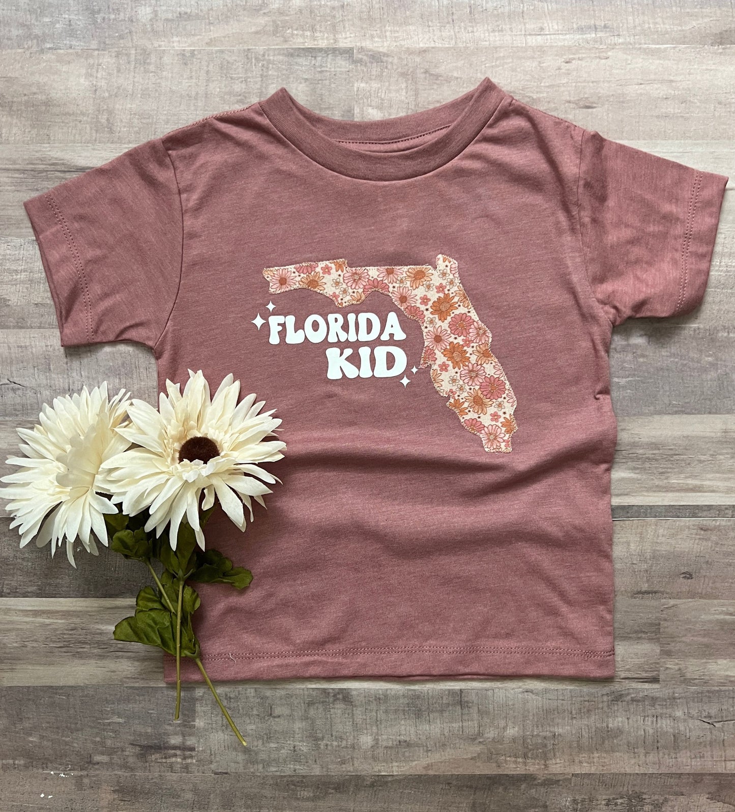 Girl's 'Florida Kid'  floral tee