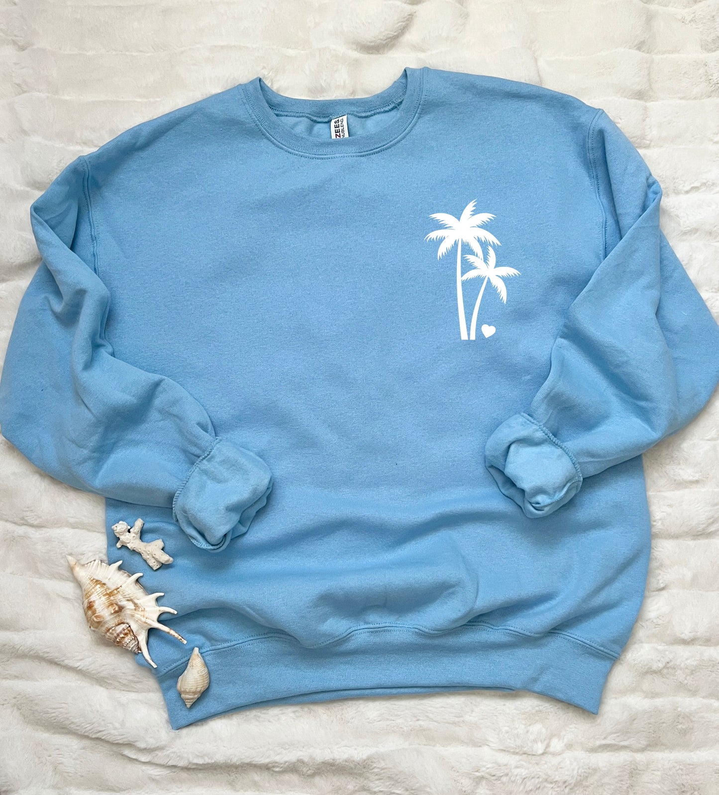 Palm tree crewneck sweatshirt